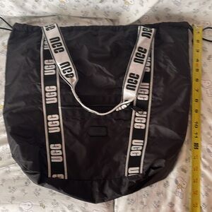 UGG Black Drawstring Tote Bag